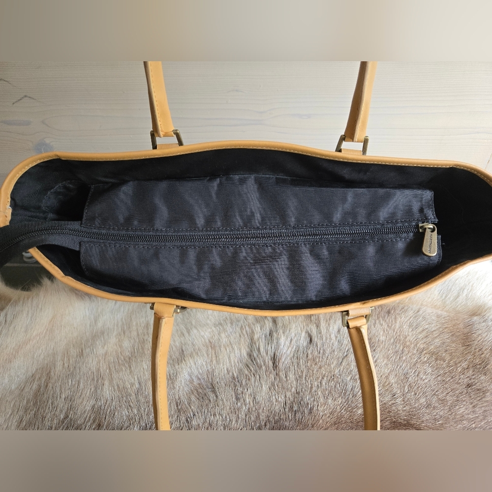 Hartmann Canvas And Leather Zippered Tote - Picture 10 of 11
